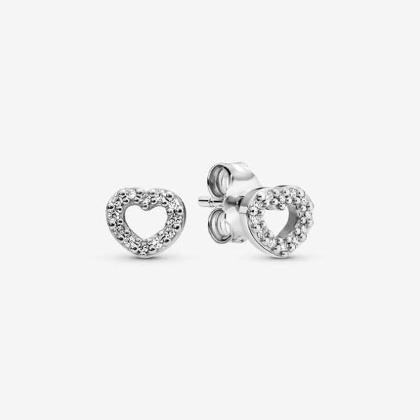 Cercei Tip Inima Deschisa Pandora Romania Argint Sterling